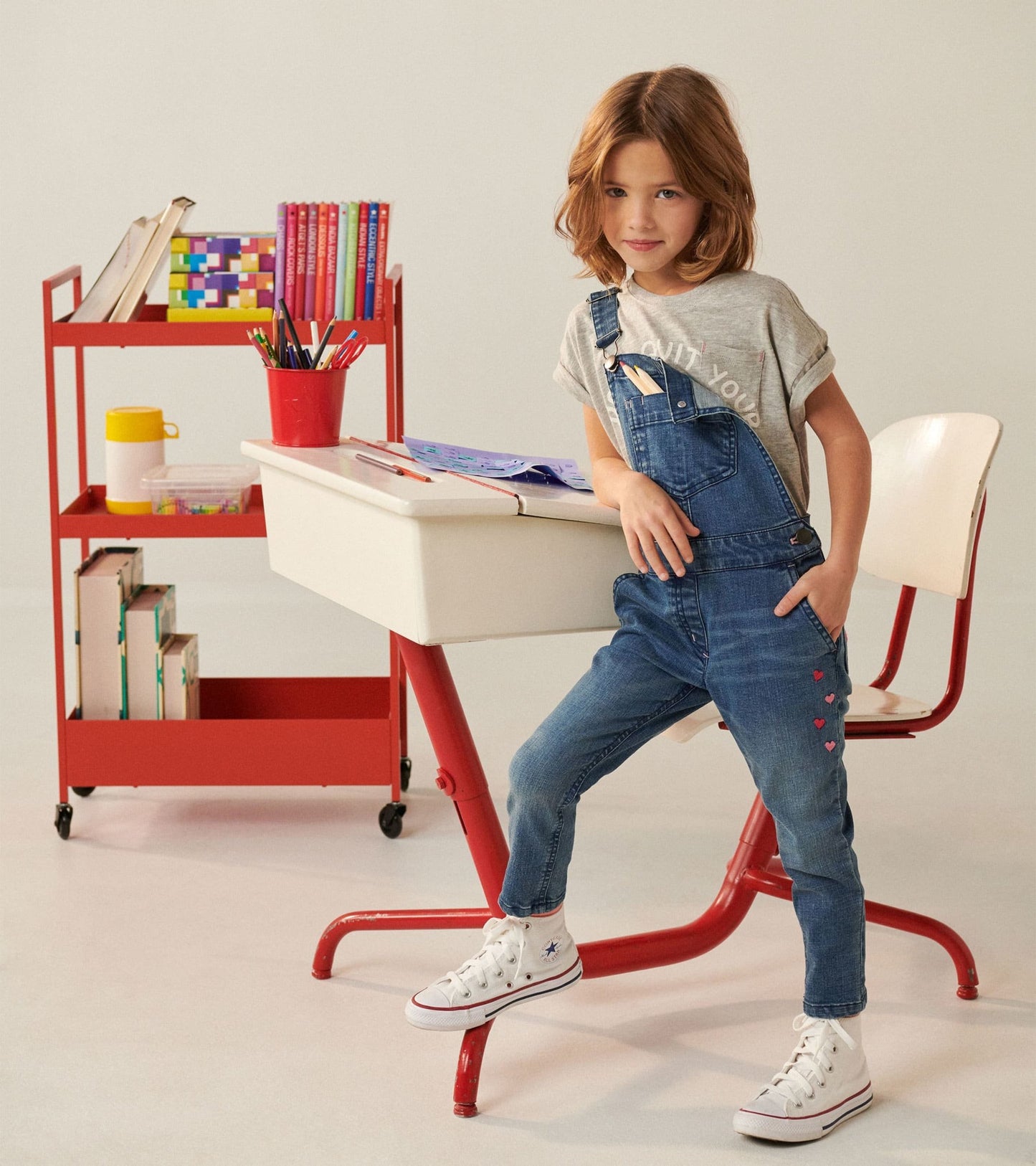 Salopette classique extensible en denim