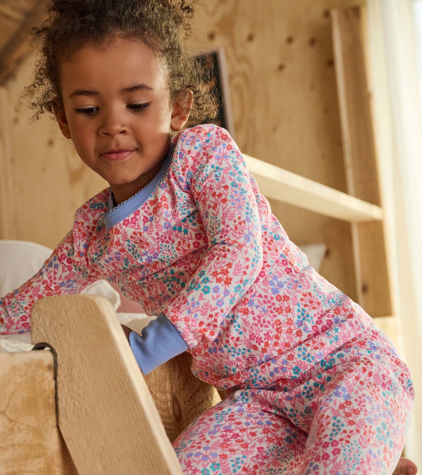 Pyjama en coton – Petites fleurs