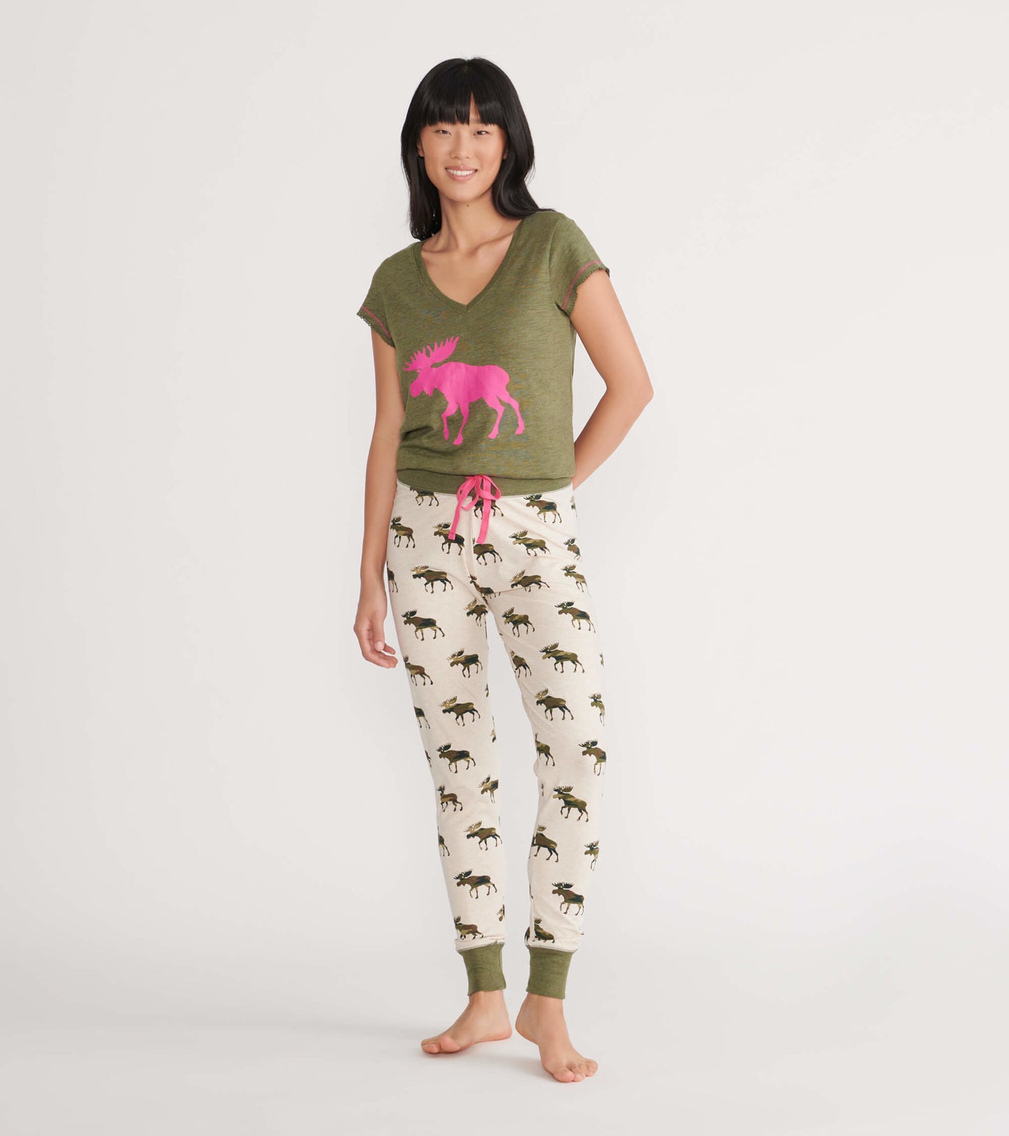 Legging de nuit pour femme – Orignaux des bois