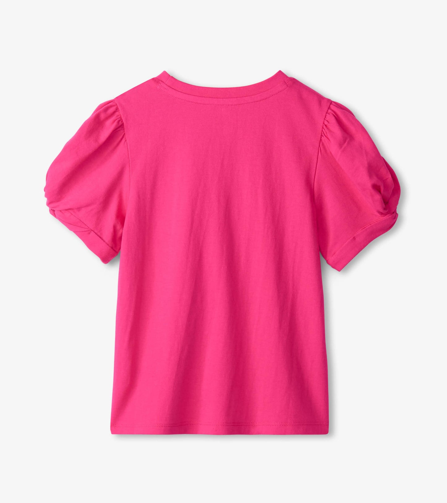 T-shirt à manches torsadées – Fuchsia