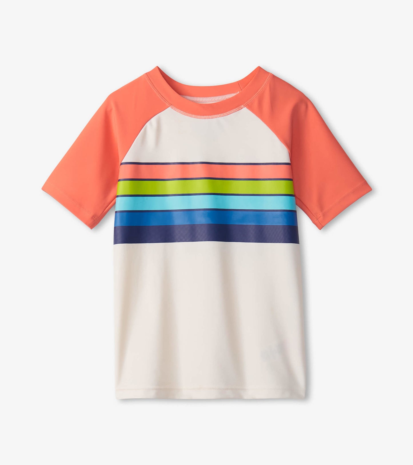 Boys Surfer Stripes Short Sleeve Rashguard