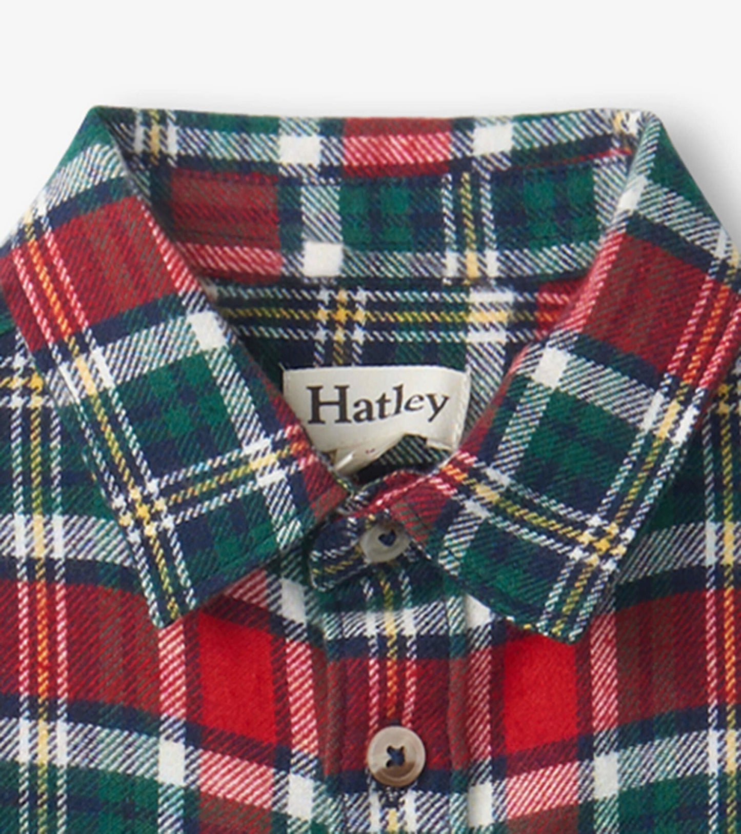 Christmas Plaid Toddler Button Down Shirt
