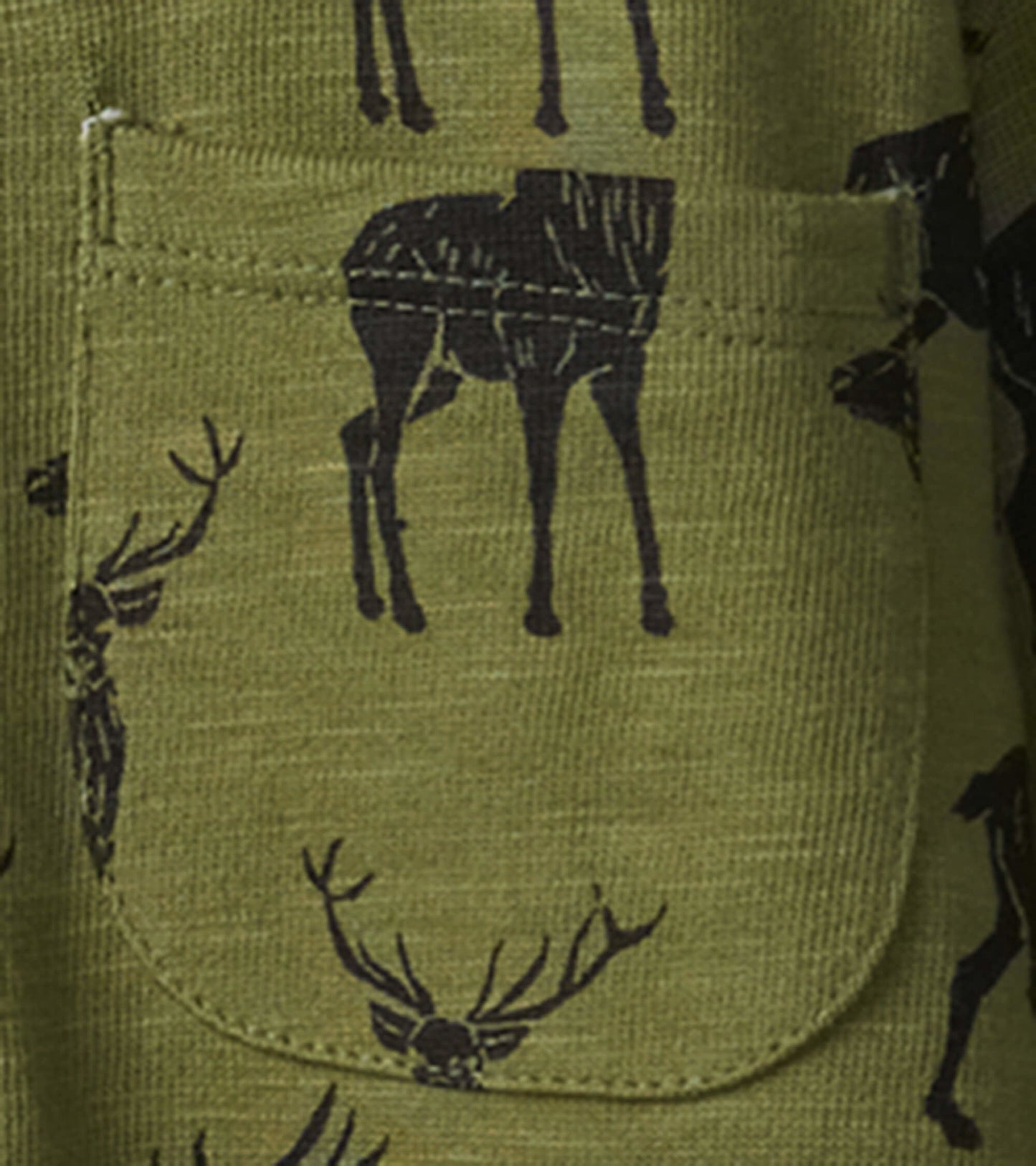 Chemise boutonnée en jersey – Wapitis majestueux