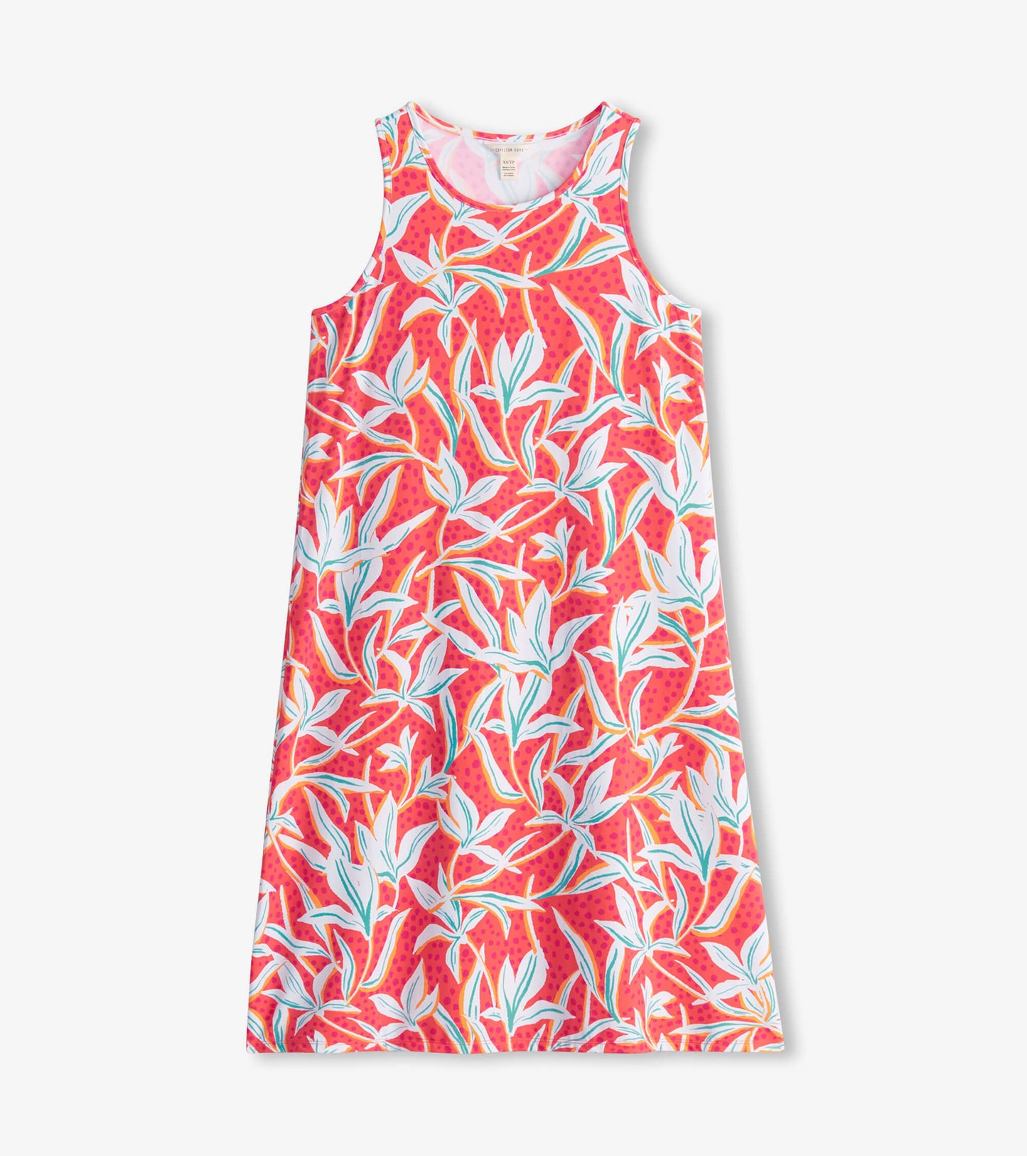 Robe sans manches – Fleurs à feuilles