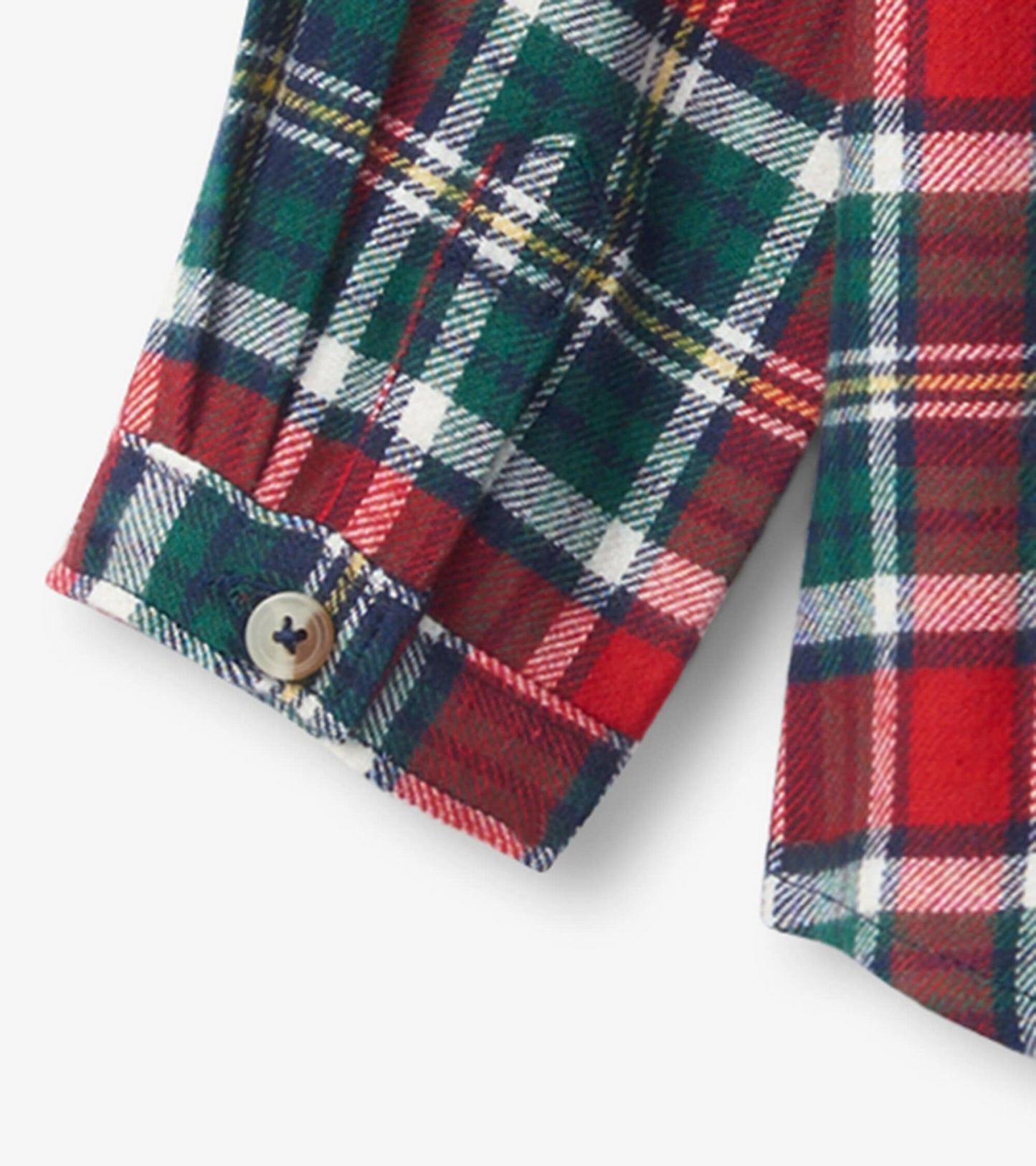 Christmas Plaid Toddler Button Down Shirt