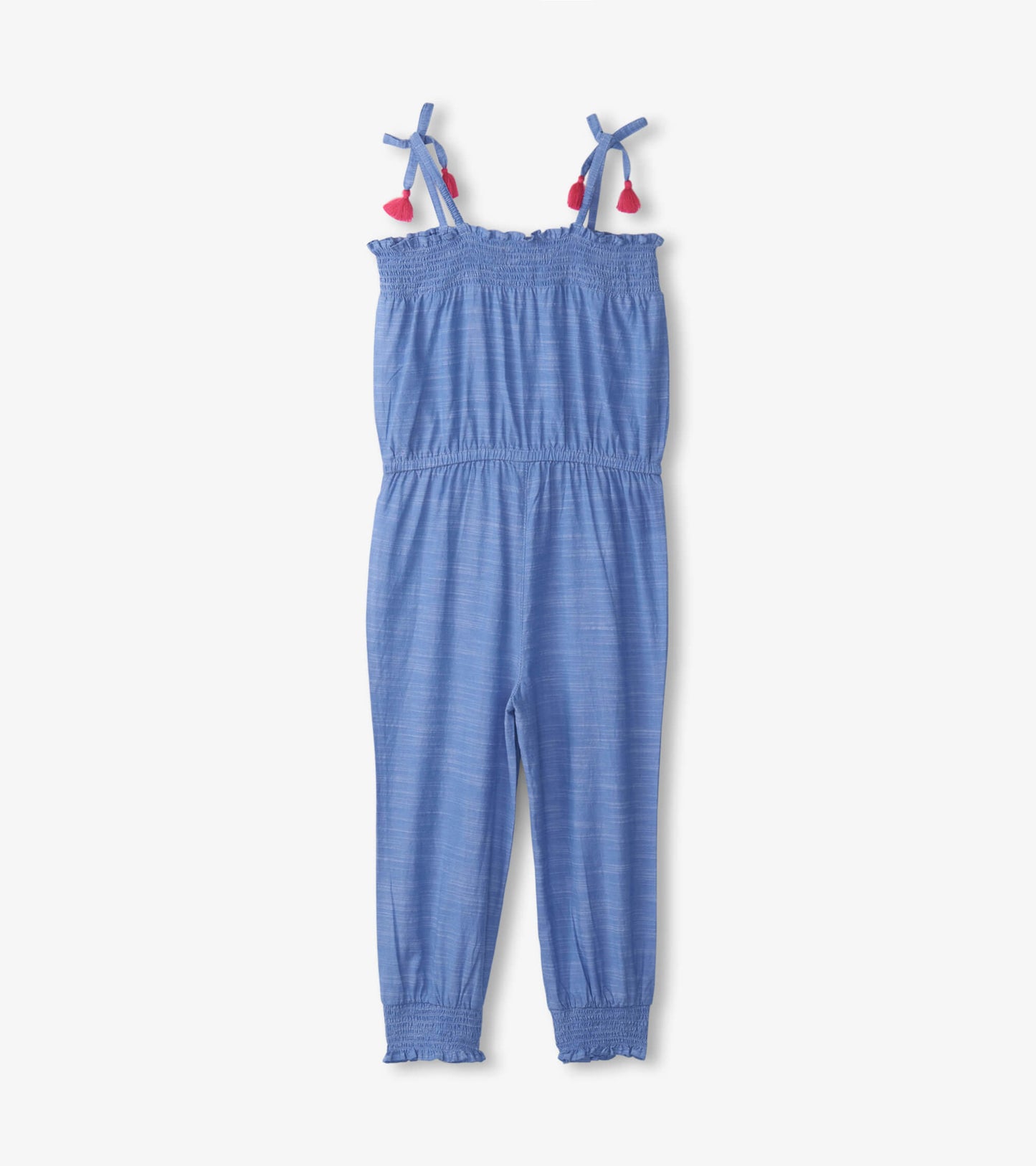 Combipantalon froncé en chambray