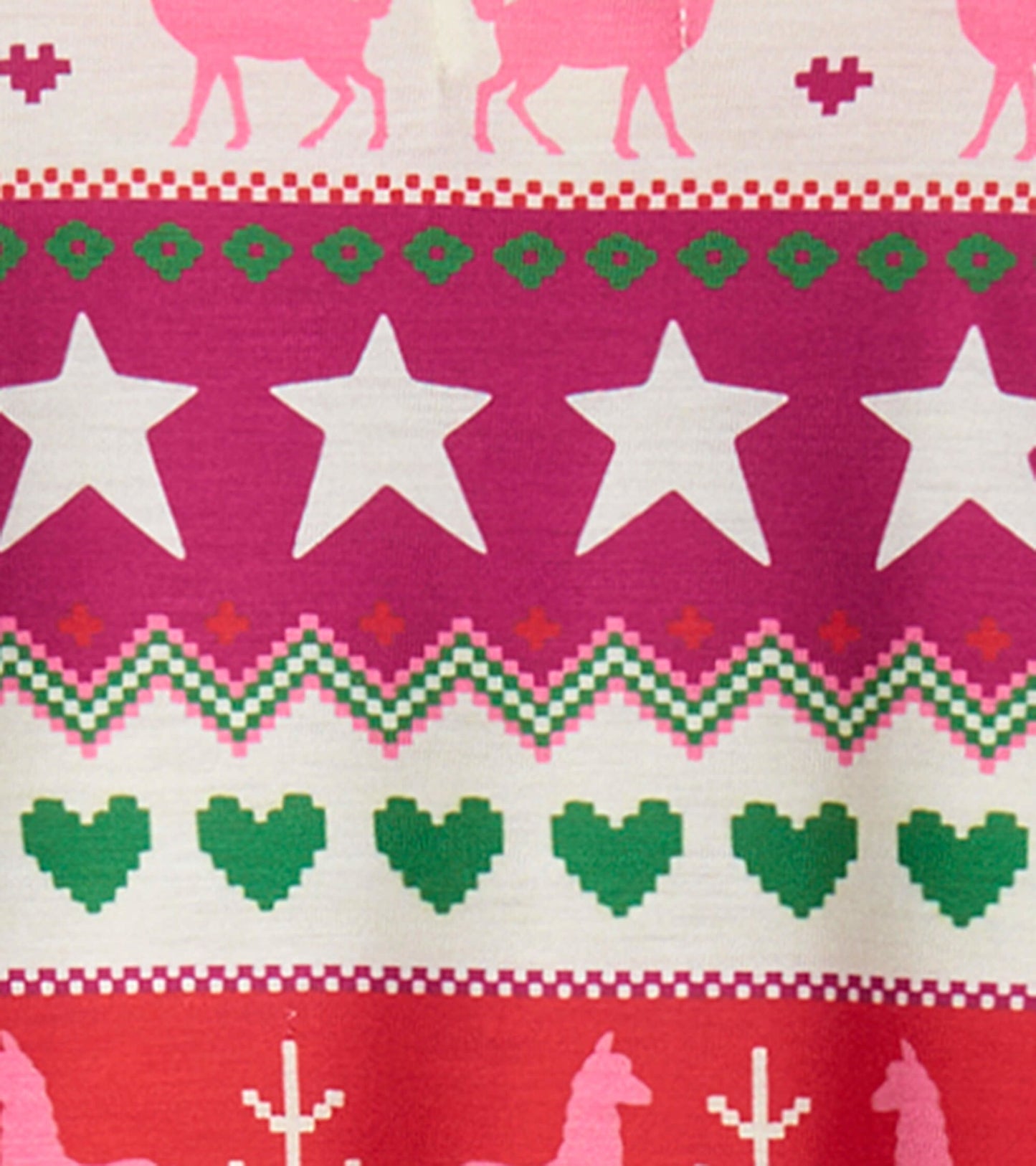 Robe de nuit à manches longues – Motif Fair Isle des fêtes