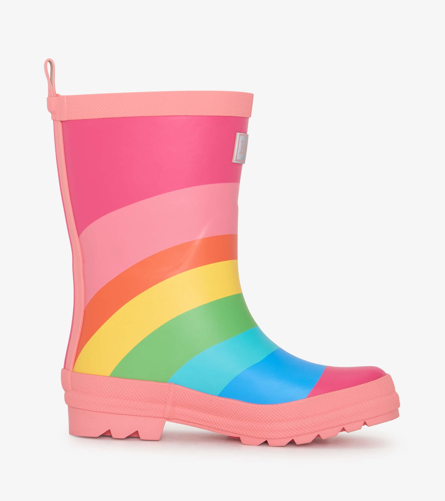Girls Rainbow Matte Rain Boots