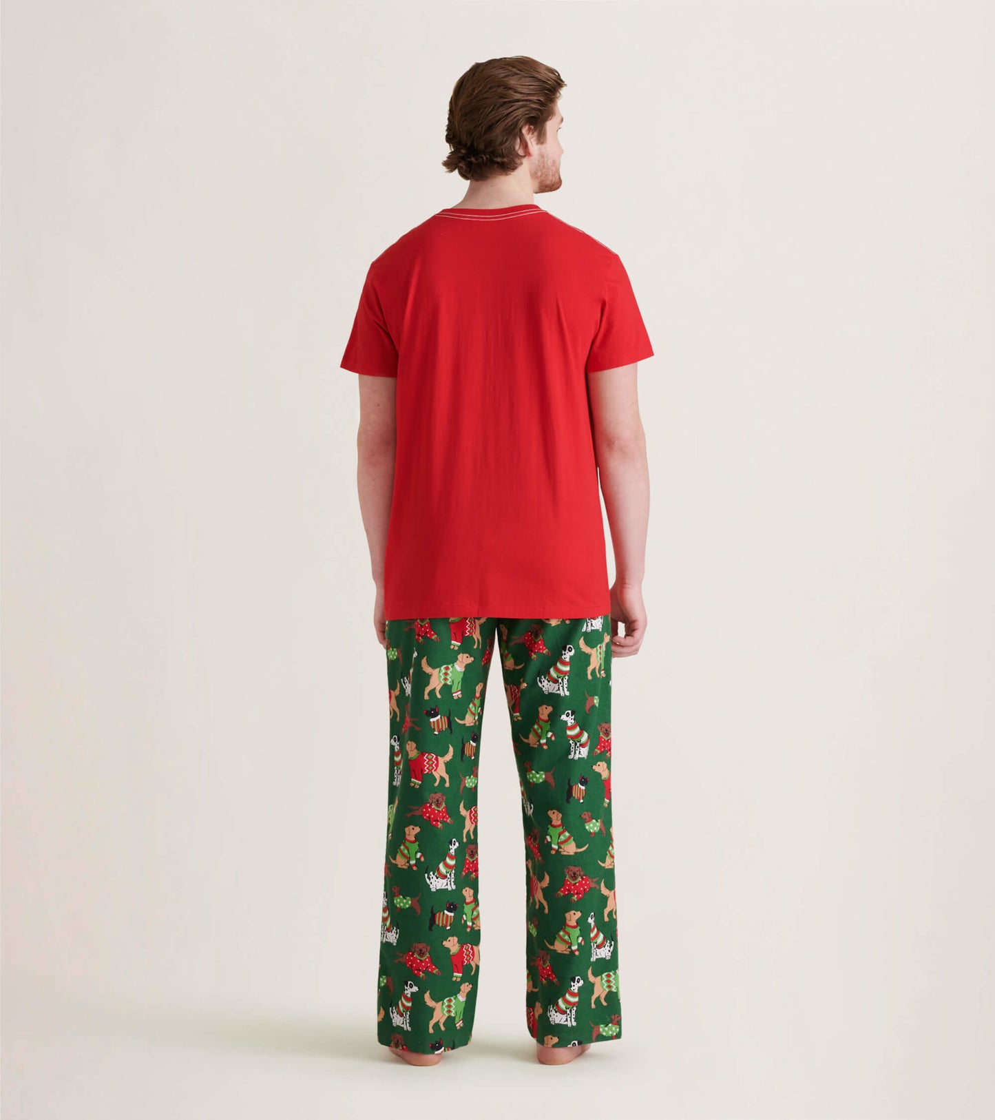 Pantalon de pyjama en flanelle pour homme – Chiens des fêtes