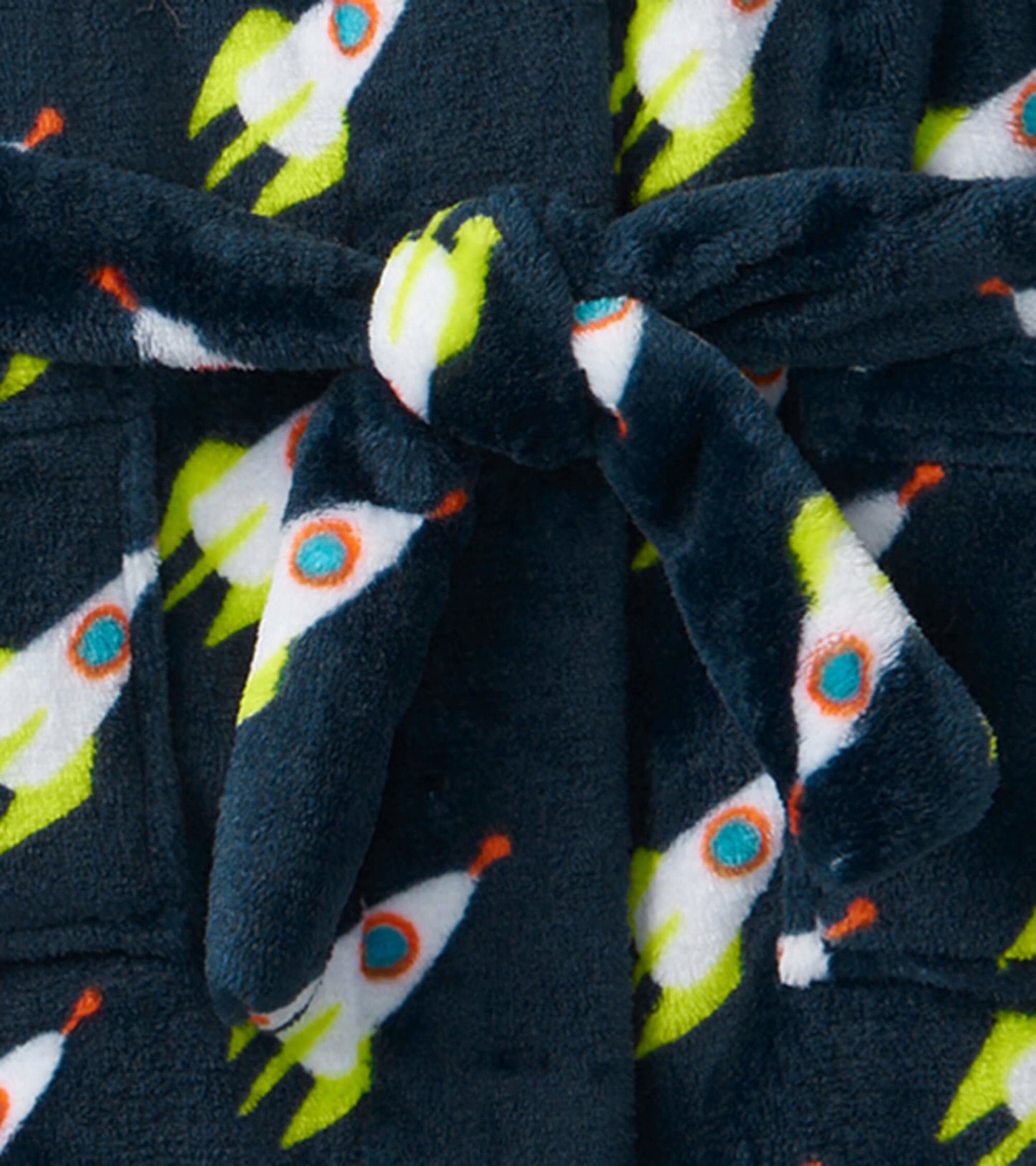 Peignoir en molleton pour enfant – Voyage en fusée