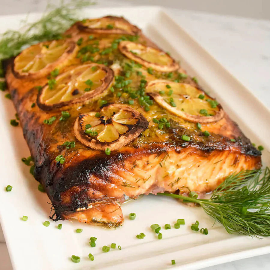 Maple Dijon Cedar Planked Salmon Recipe