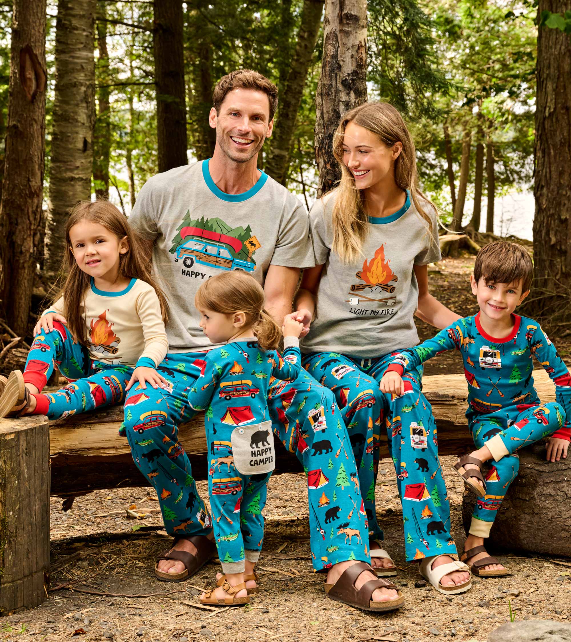 Retro Camping Family Set