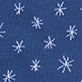 Blue background with scattered white snowflake pattern