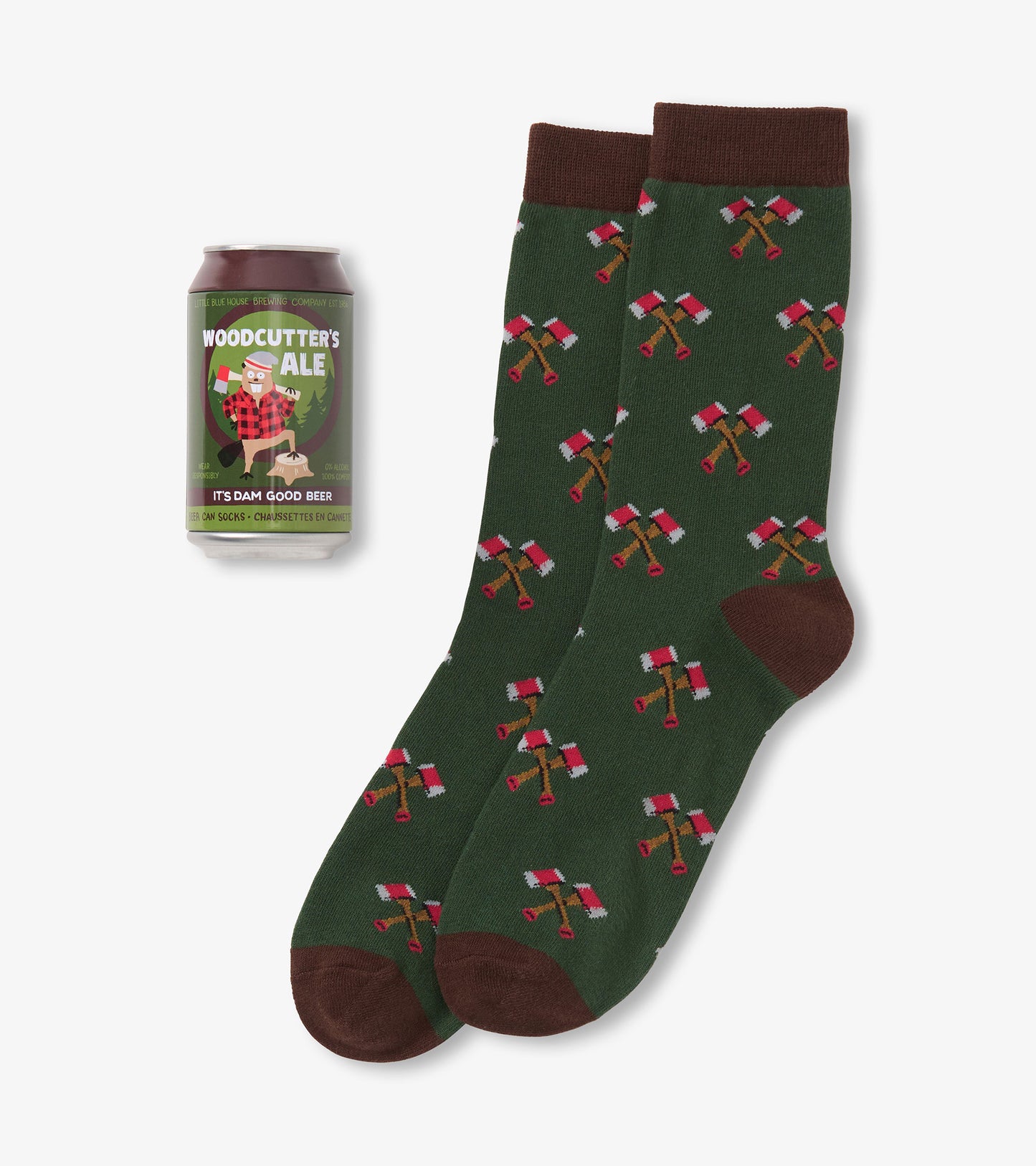 Chaussettes en cannette – Castor bûcheron
