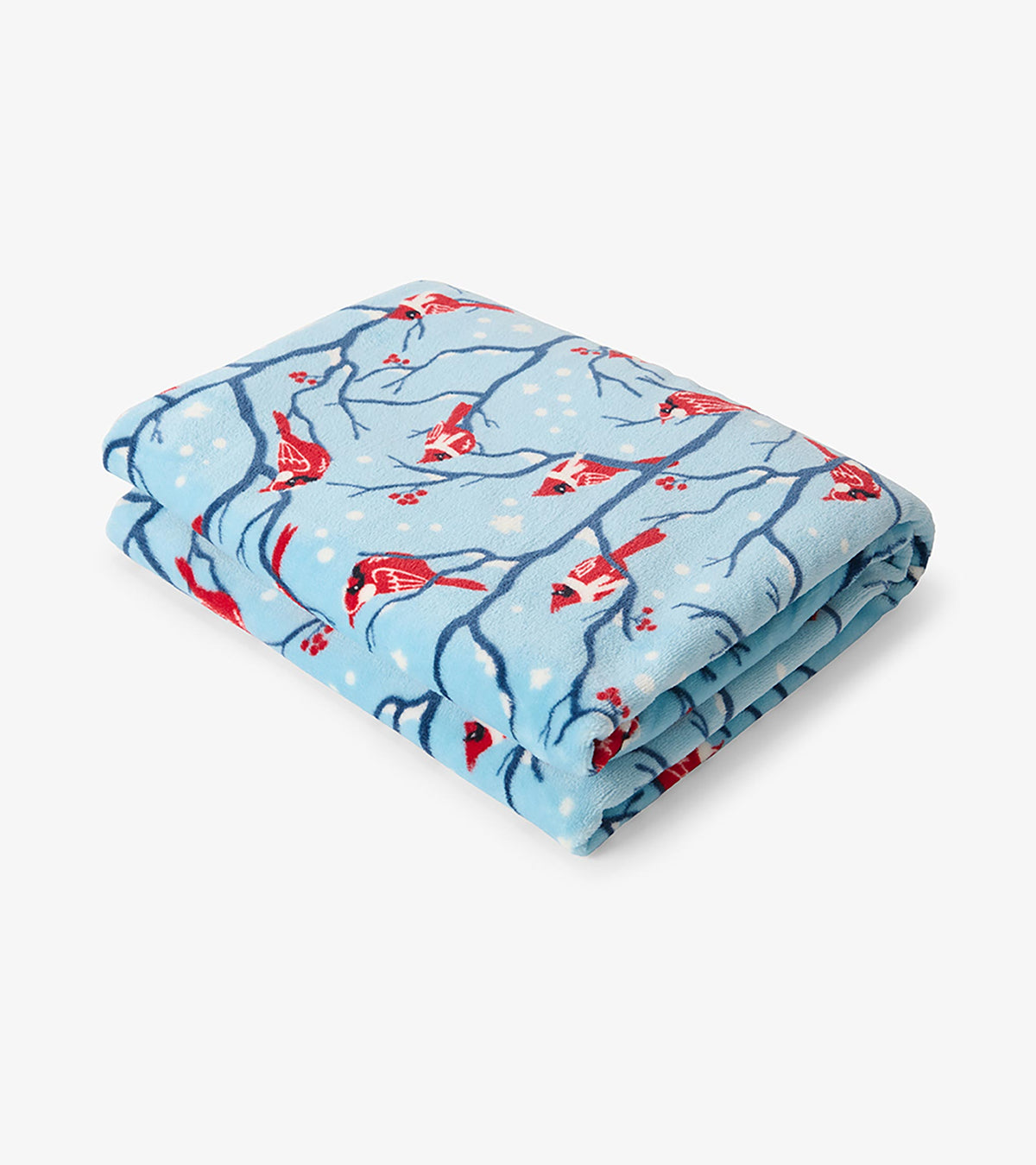 Winter Cardinals Fleece Blanket