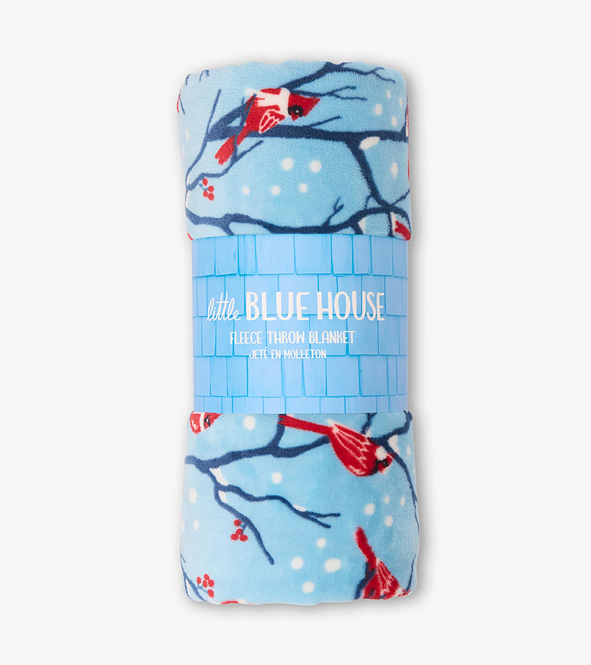 Winter Cardinals Fleece Blanket