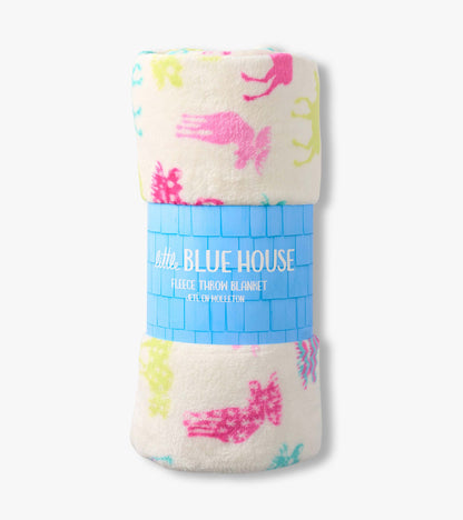 Jeté en molleton – Orignaux à motifs