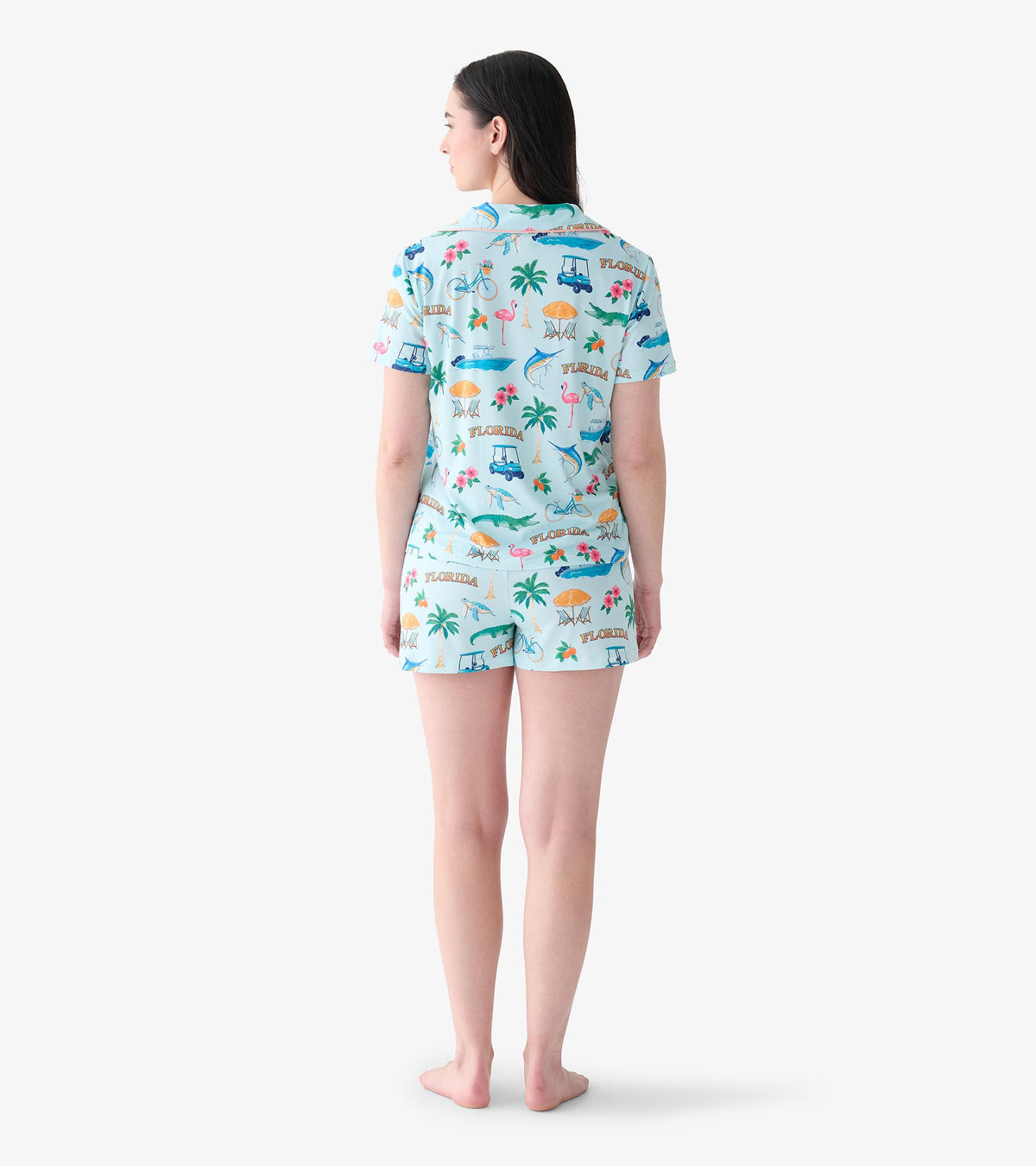 Chemise et short de pyjama pour femme dans leur sac – Floride