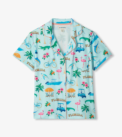 Chemise et short de pyjama pour femme dans leur sac – Floride