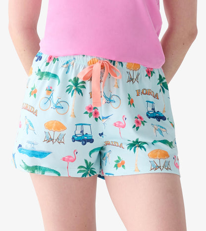 Women's Florida Pajama Shorts In A Bag