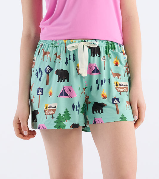 Short de pyjama pour femme – Sentier de randonnée