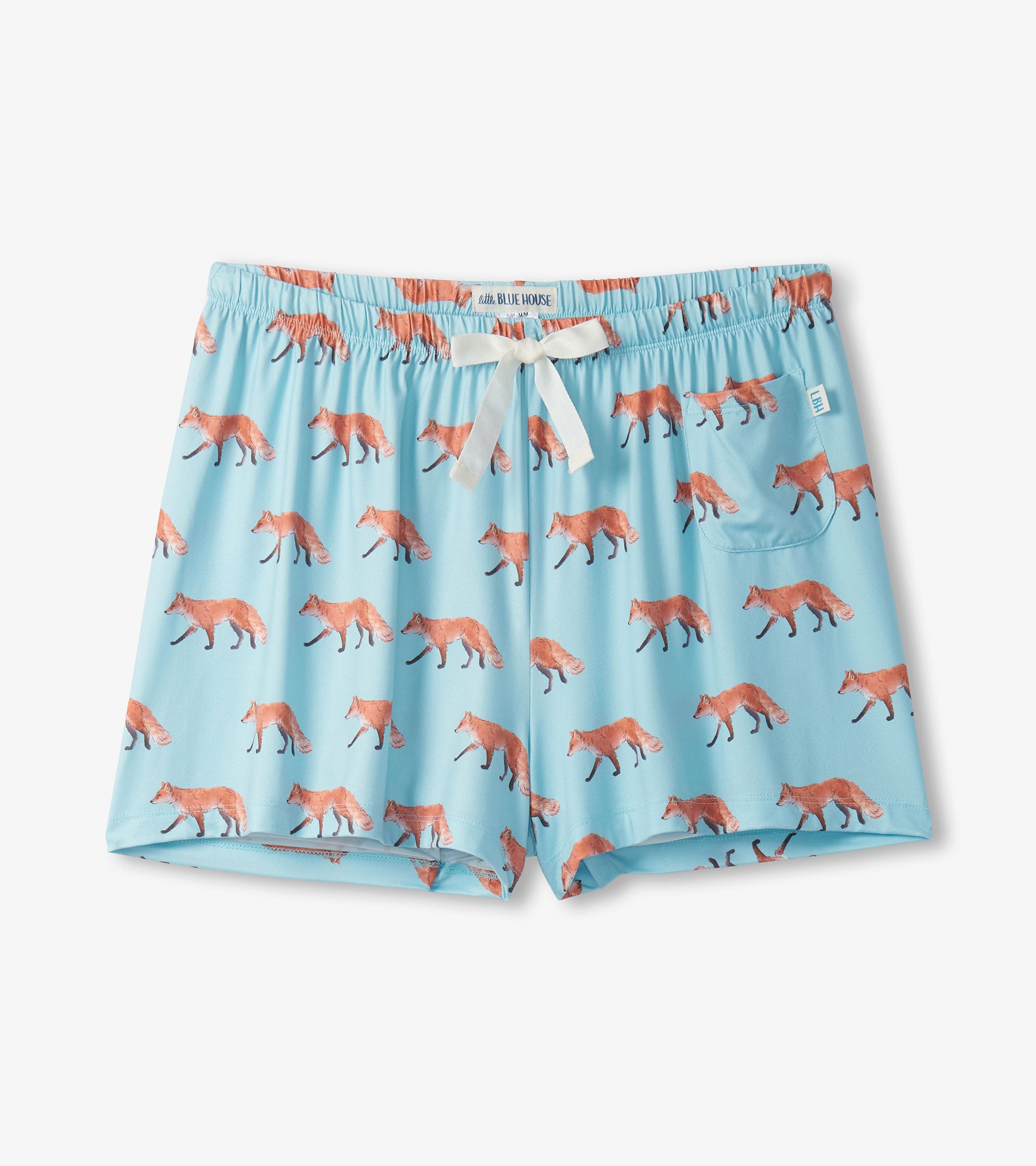 Women's Watercolour Foxes Polyknit Pajama Shorts