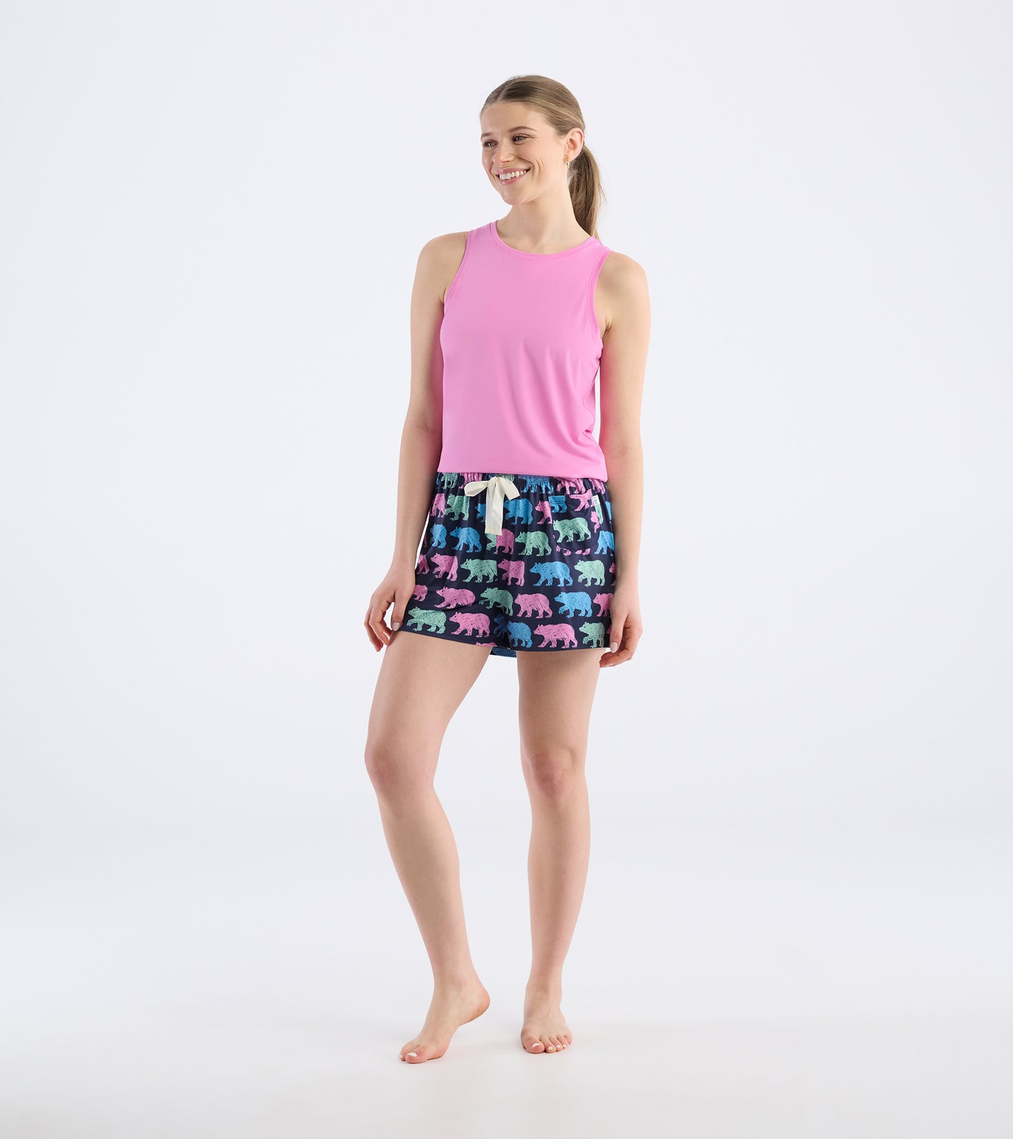 Short de pyjama pour femme – Ours campagnards