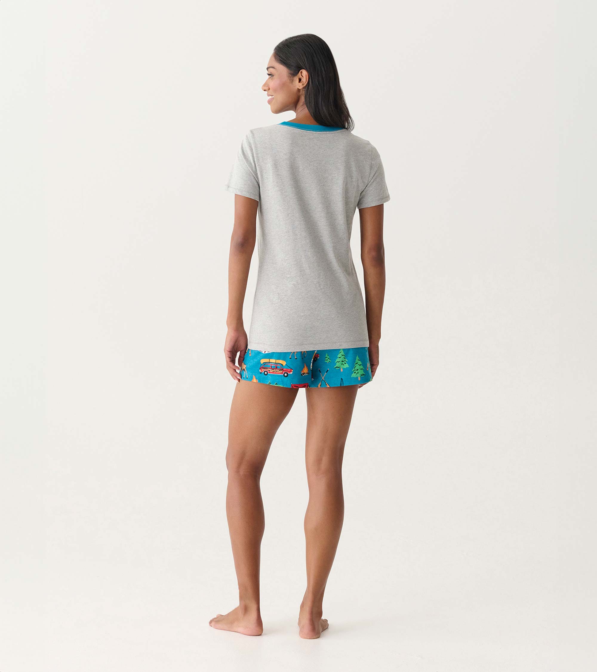Caleçon de nuit pour femme – Camping rétro