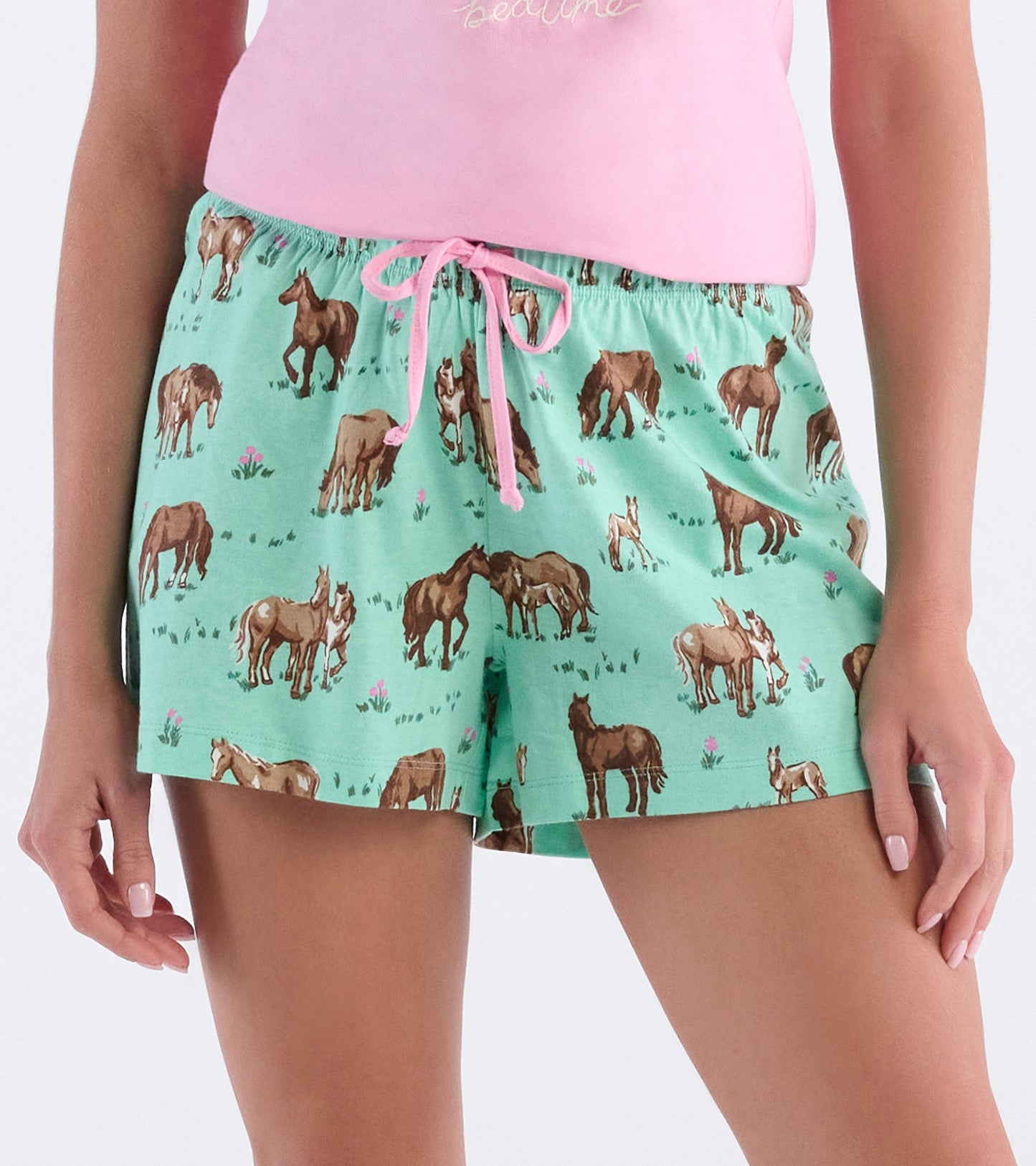 Short de pyjama pour femme – Chevaux des Prairies