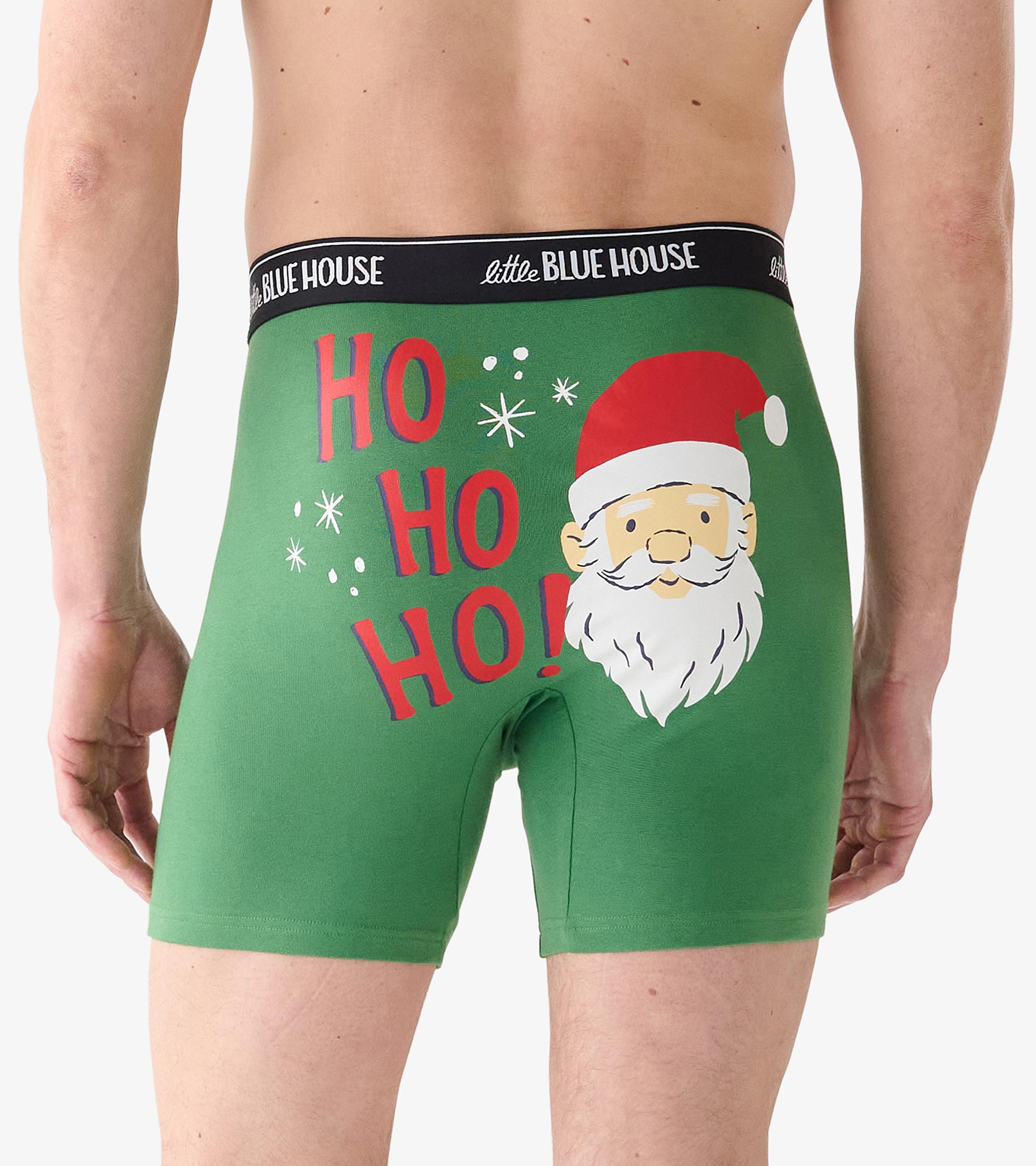 Caleçon boxeur ajusté pour homme – Père Noël « Ho Ho Ho! »