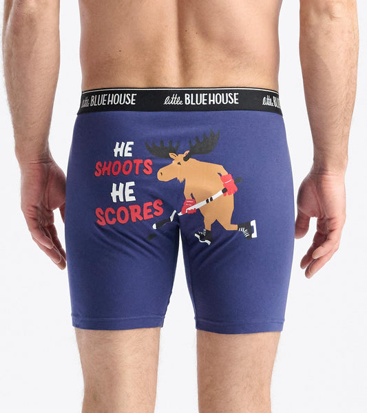 Men's Shoots He Scores Boxer Briefs