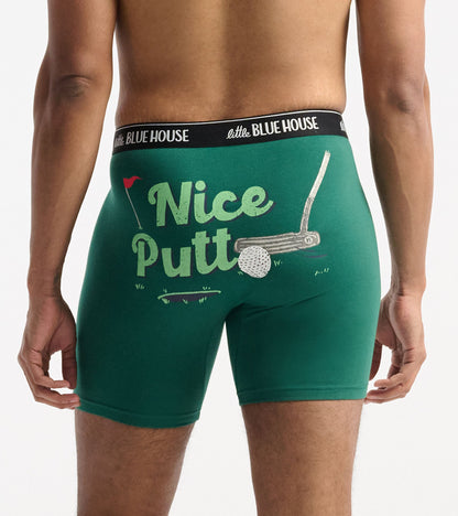 Caleçon boxeur ajusté pour homme – Golf « Nice Putt »