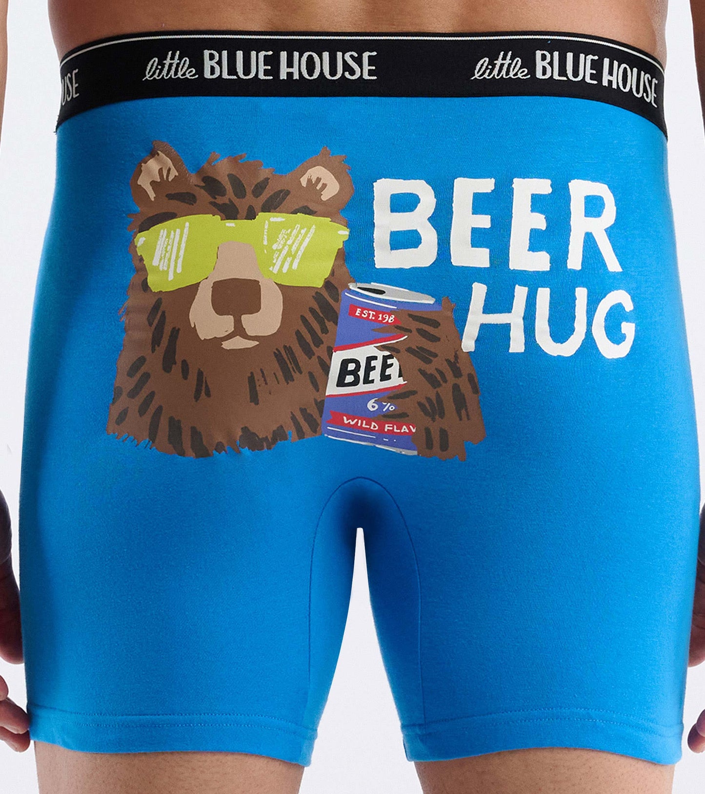 Caleçon boxeur ajusté pour homme – Ours « Beer Hug »