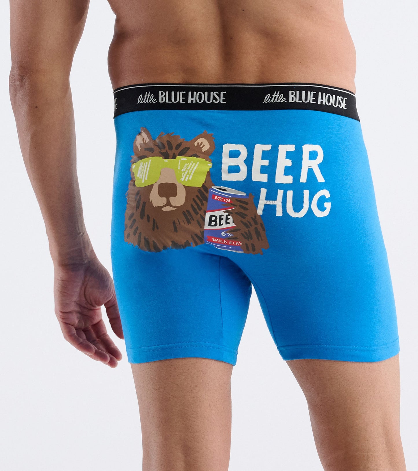 Caleçon boxeur ajusté pour homme – Ours « Beer Hug »