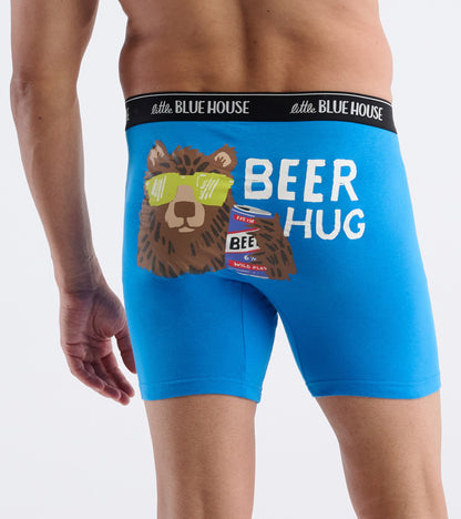 Caleçon boxeur ajusté pour homme – Ours « Beer Hug »