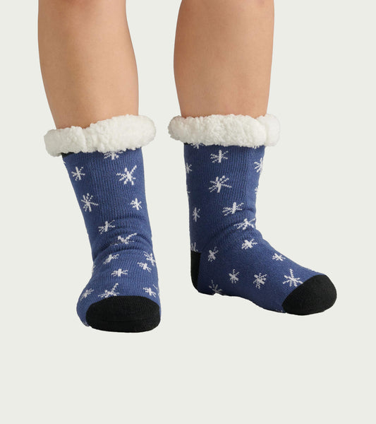 Snowflakes Women's Sherpa Lined Cabin Sock