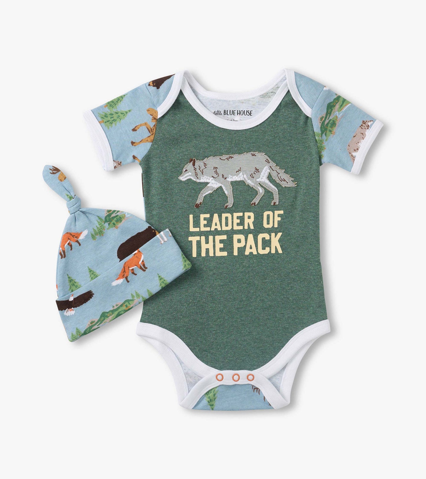 Baby Northern Wilderness Bodysuit With Hat