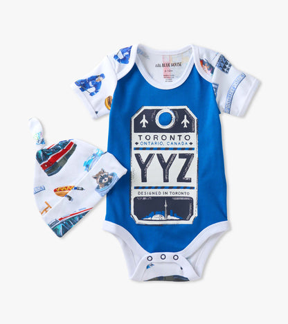 Baby Boys Toronto Bodysuit with Hat