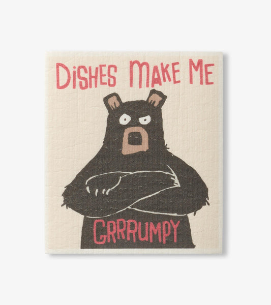 Dishes Make Me Grumpy Reusable Swedish Dish Cloth