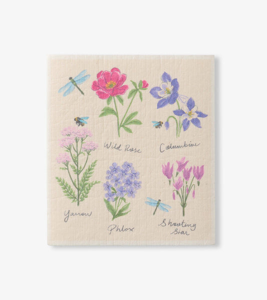 Wildflowers Reusable Swedish Dish Cloth