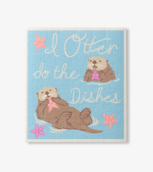 I Otter Do The Dishes Reusable Swedish Dish Cloth