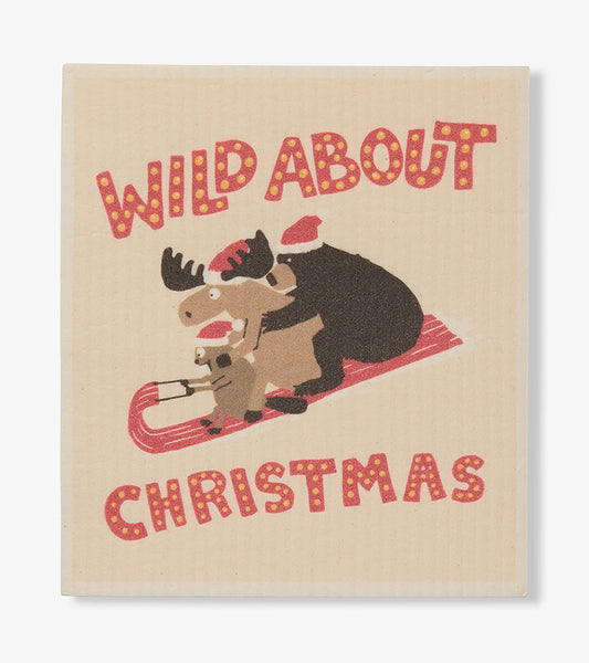 Wild About Christmas Eco Dishcloth
