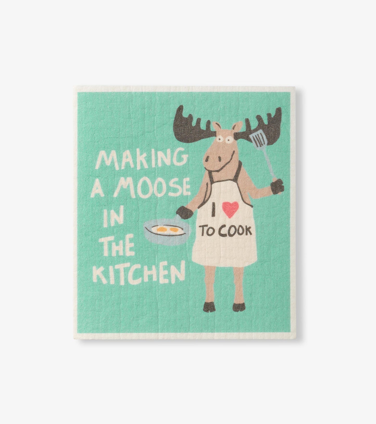 Making a Moose in the Kitchen Reusable Swedish Dish Cloth