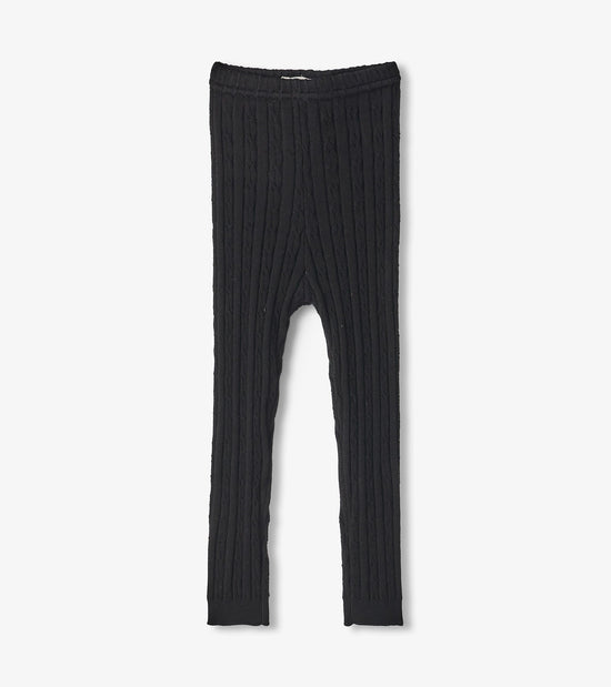 hatley Legging en tricot torsadé – Noir
