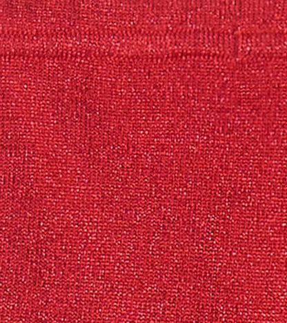 Red shimmer cable knit leggings for babies, featuring a soft texture and stretchy fit. Suitable for ages 0-24 months.