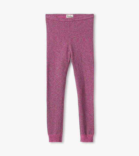 hatley Legging en tricot – Rose scintillant