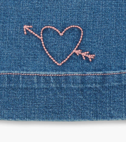 Pantalon extensible à jambe large en denim