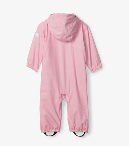 Combinaison de pluie rose doublée en éponge – Bébé