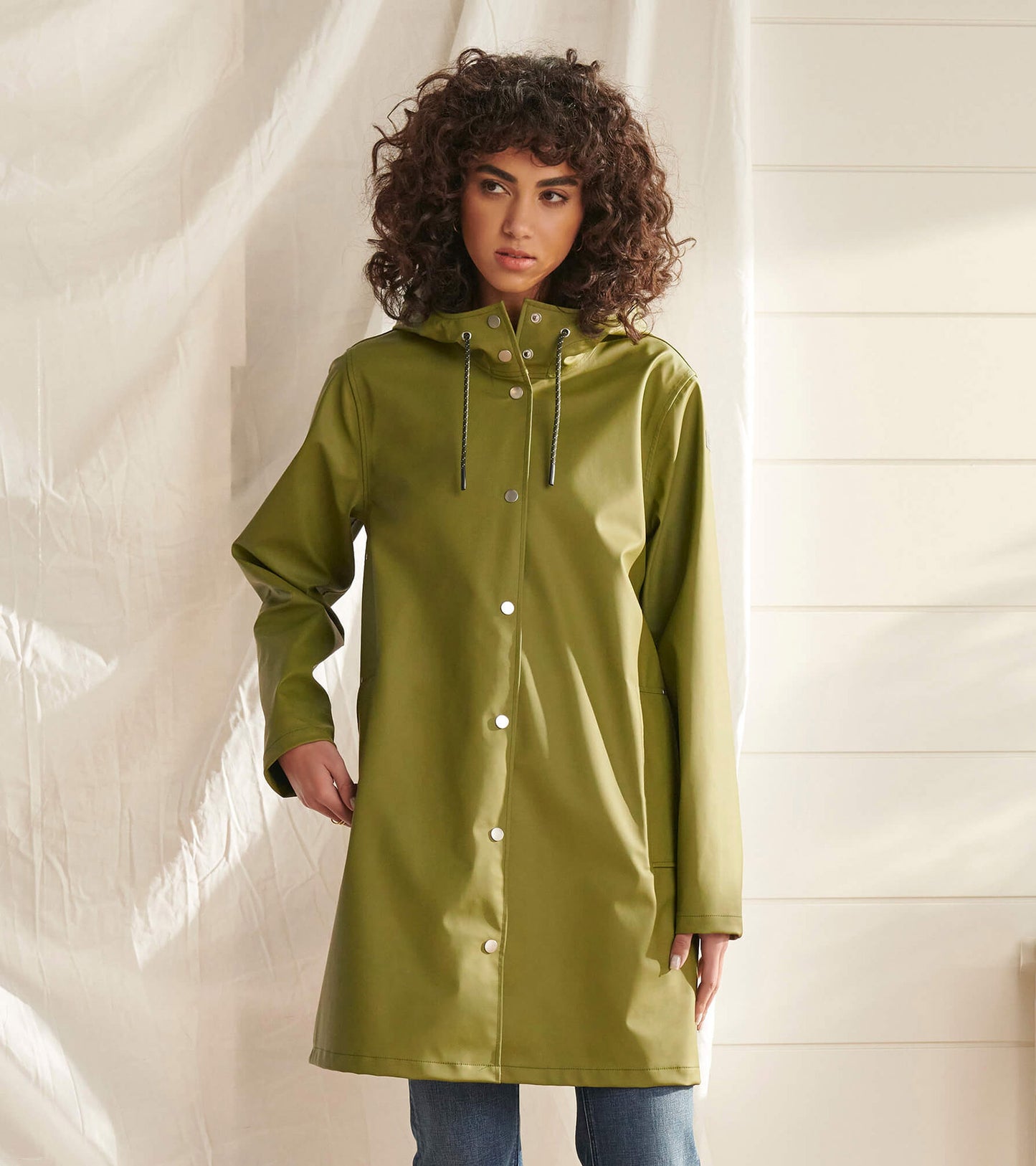 Women's Newport Rain Jacket - Loden Green