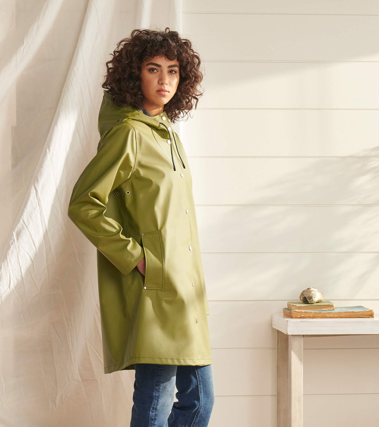 Women's Newport Rain Jacket - Loden Green